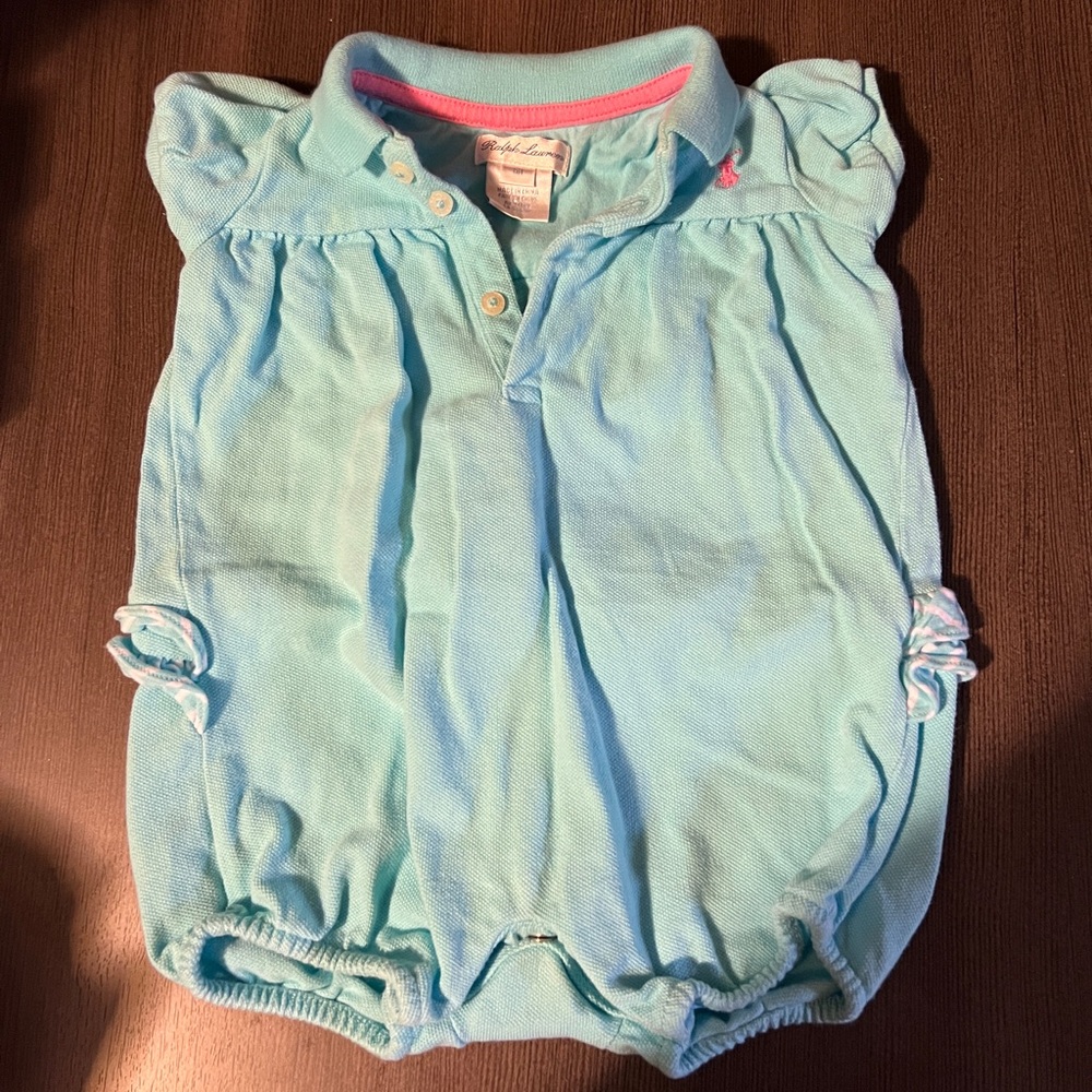 Polo Ralph Lauren ruffle butt onesie - Size 6m